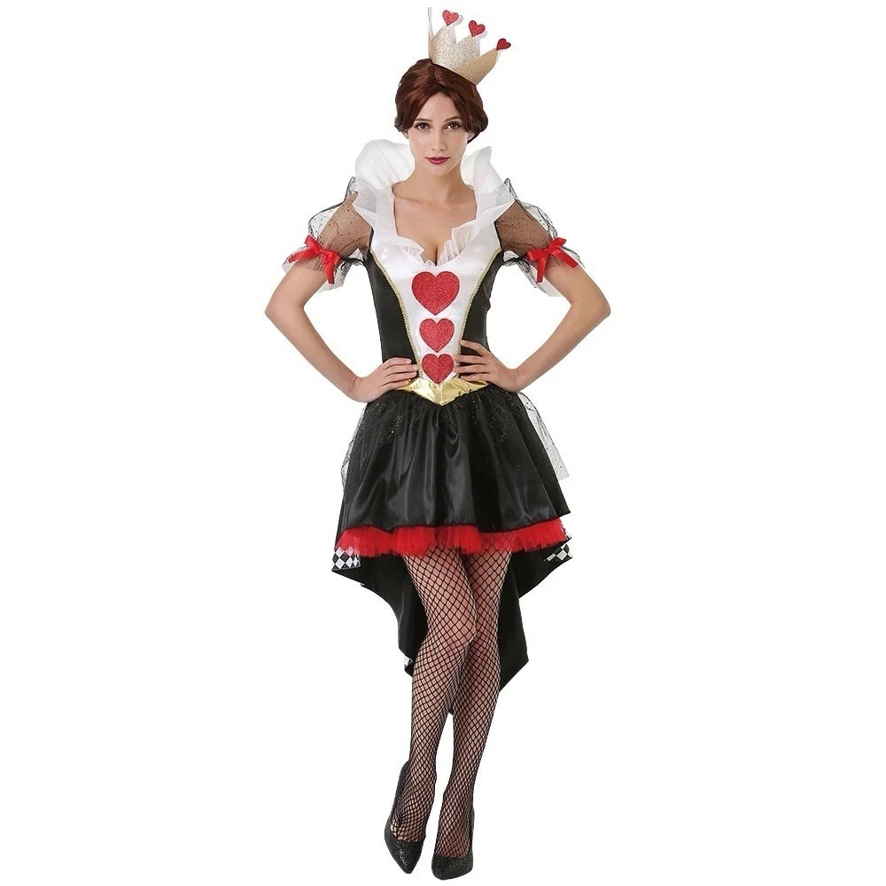 NEW Hauntlook Queen of‎ Hearts Adult Women's Halloween Party Costume Size Medium